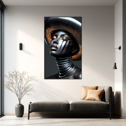 Dark Glow - Tablou Elegant pentru Living Modern - Tablou din Sticla