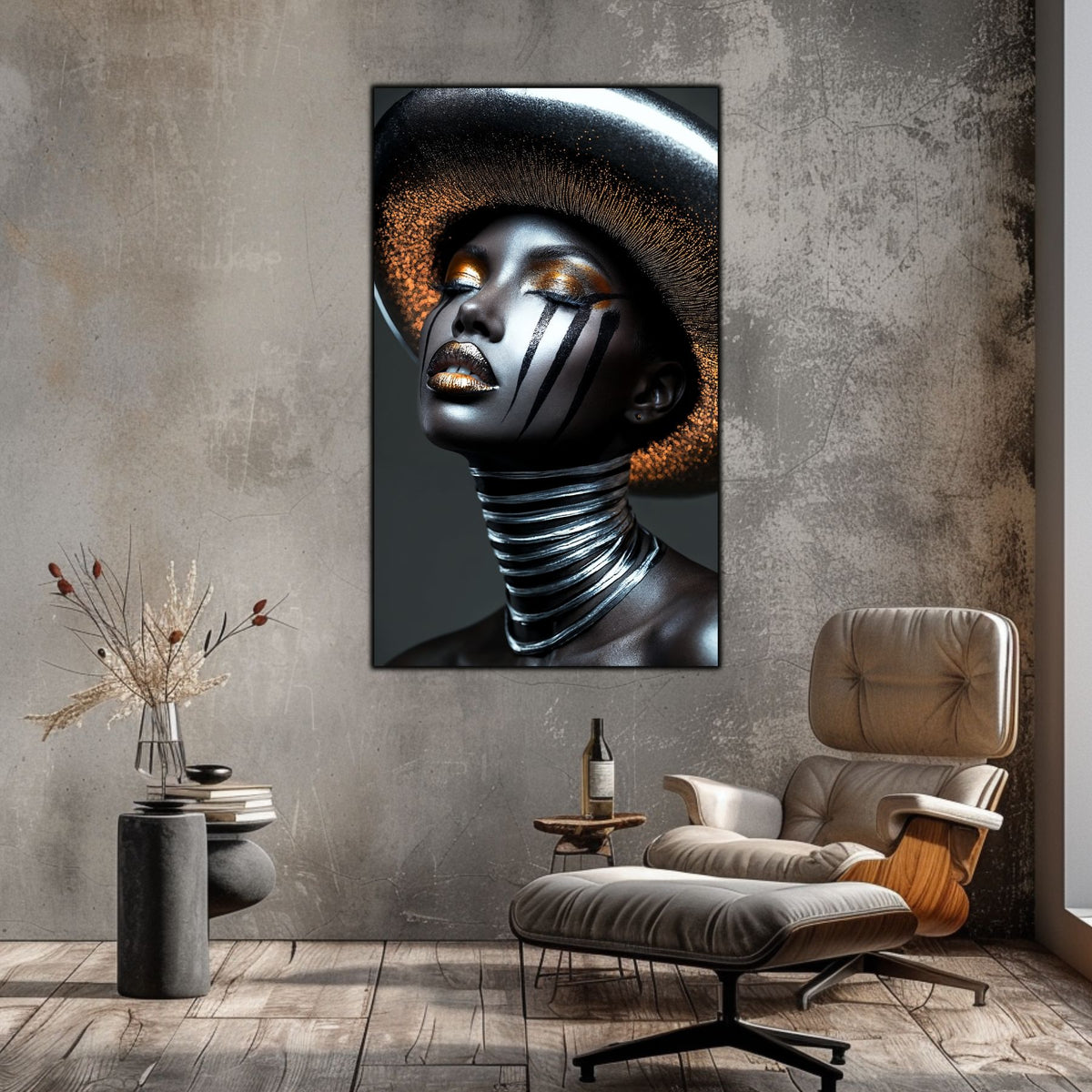 Dark Glow - Tablou Elegant pentru Living Modern - Tablou din Sticla