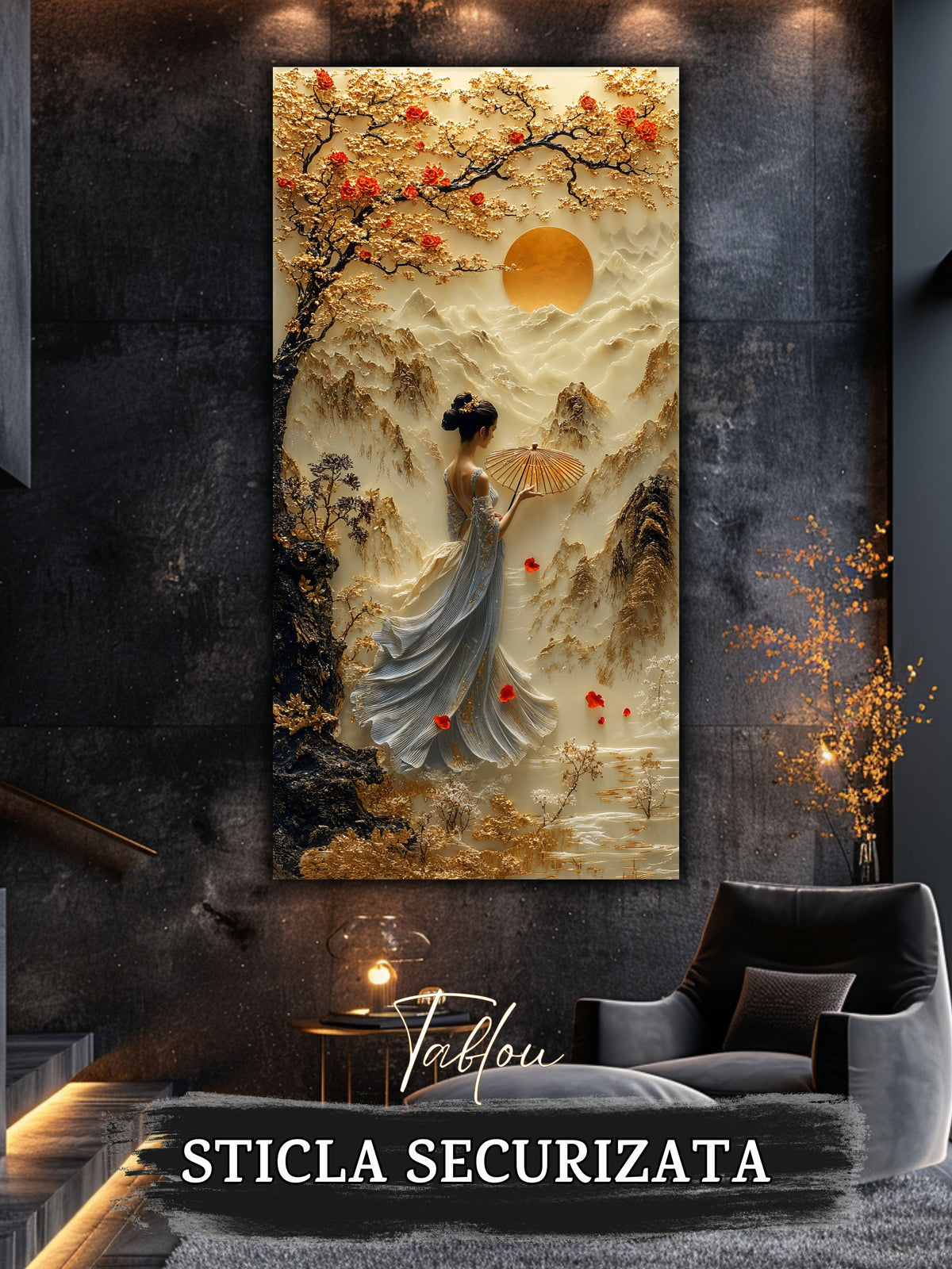 Tablou pentru sufragerie – Falling Into Form | Fragments of Becoming