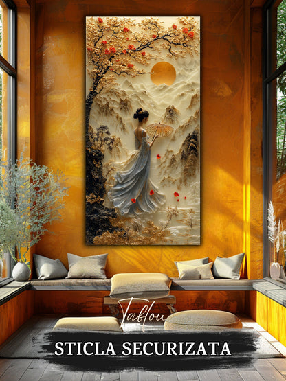 Tablou pentru sufragerie – Falling Into Form | Fragments of Becoming
