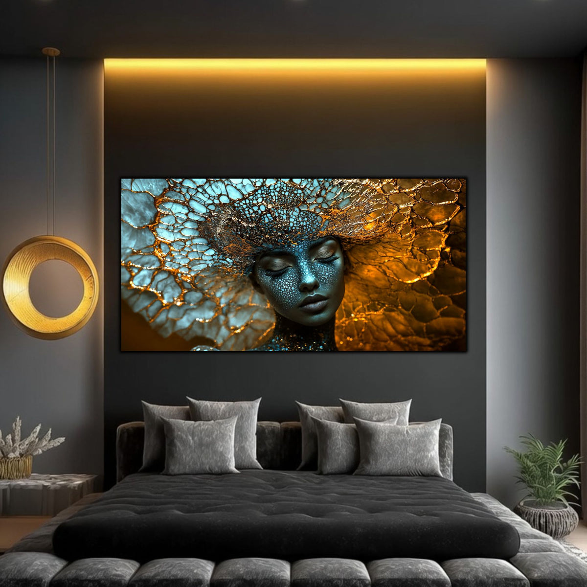 Tablou Decorativ Modern „Visul Stelar" | Sticlă Securizată