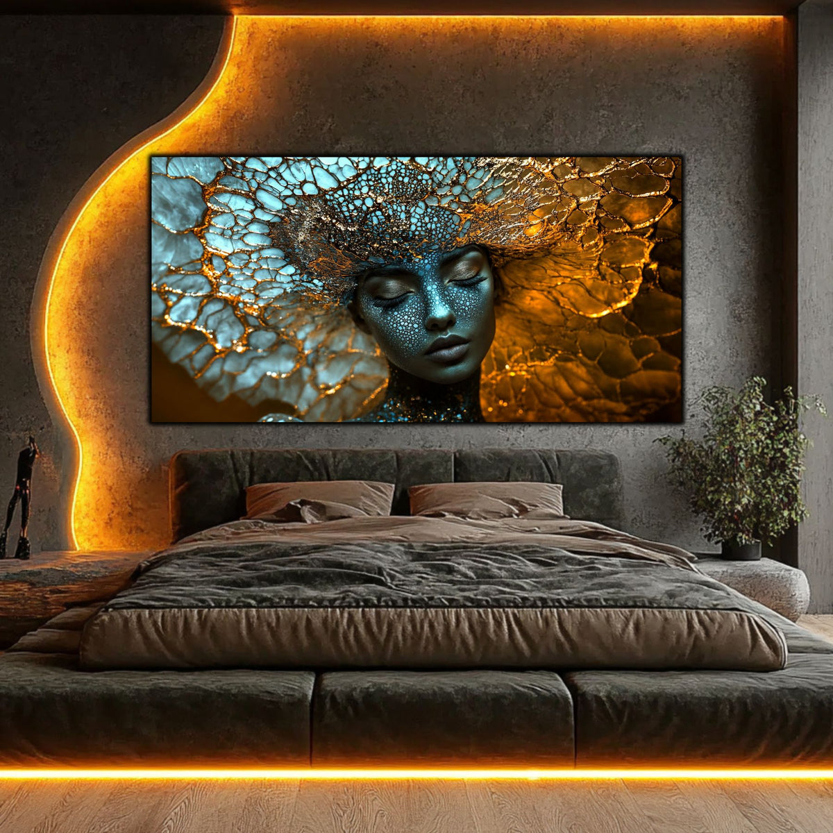 Tablou Decorativ Modern „Visul Stelar" | Sticlă Securizată