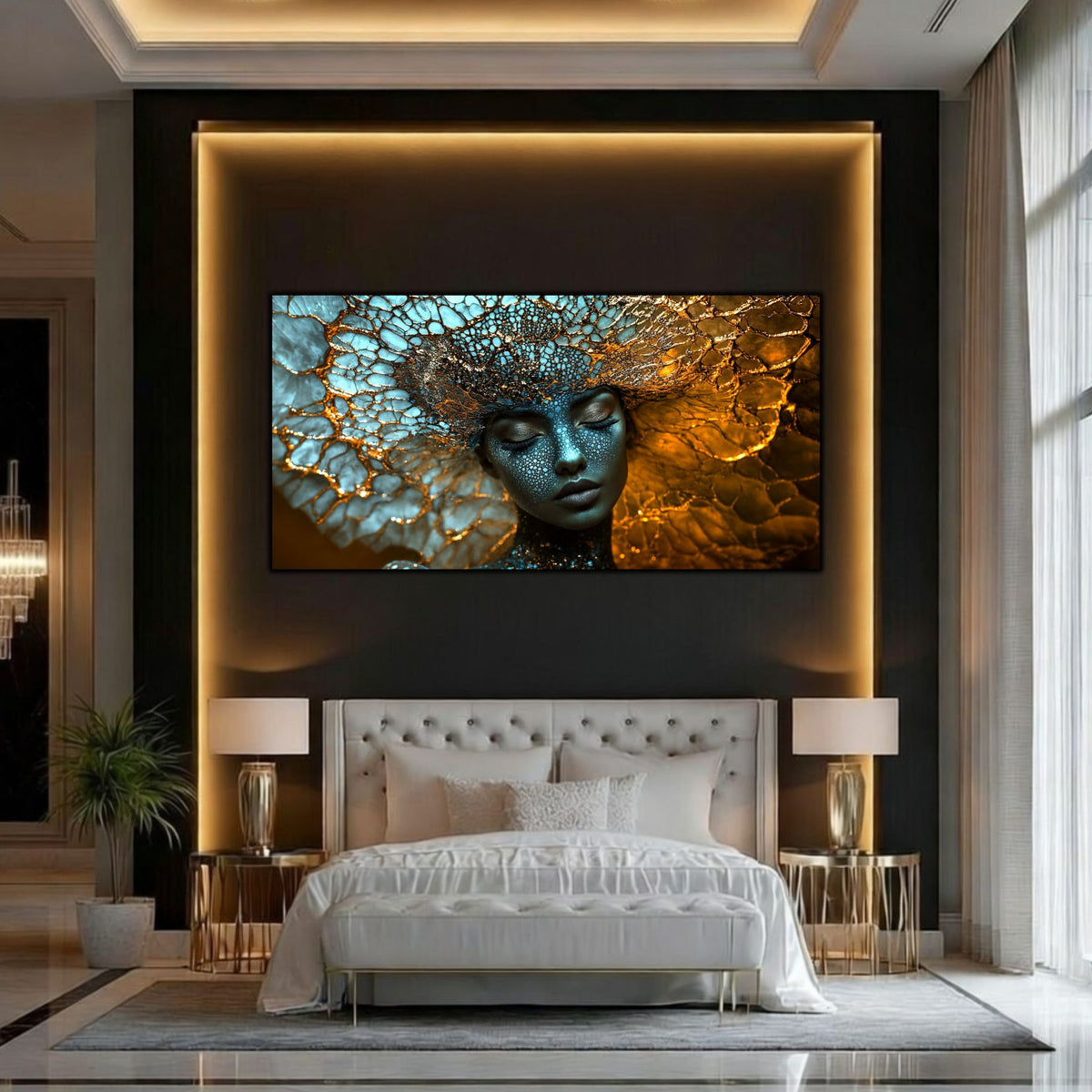 Tablou Decorativ Modern „Visul Stelar" | Sticlă Securizată