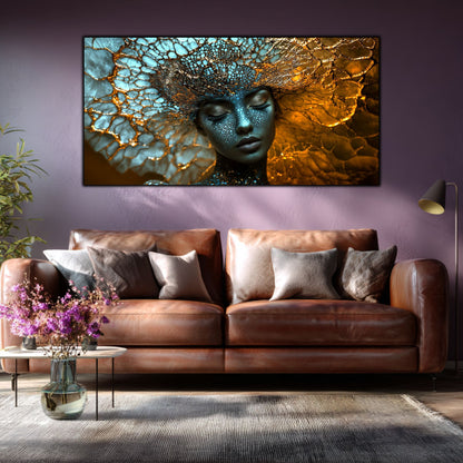 Tablou Decorativ Modern „Visul Stelar" | Sticlă Securizată