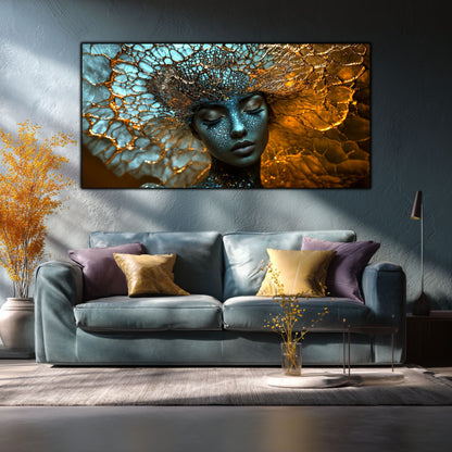 Tablou Decorativ Modern „Visul Stelar" | Sticlă Securizată