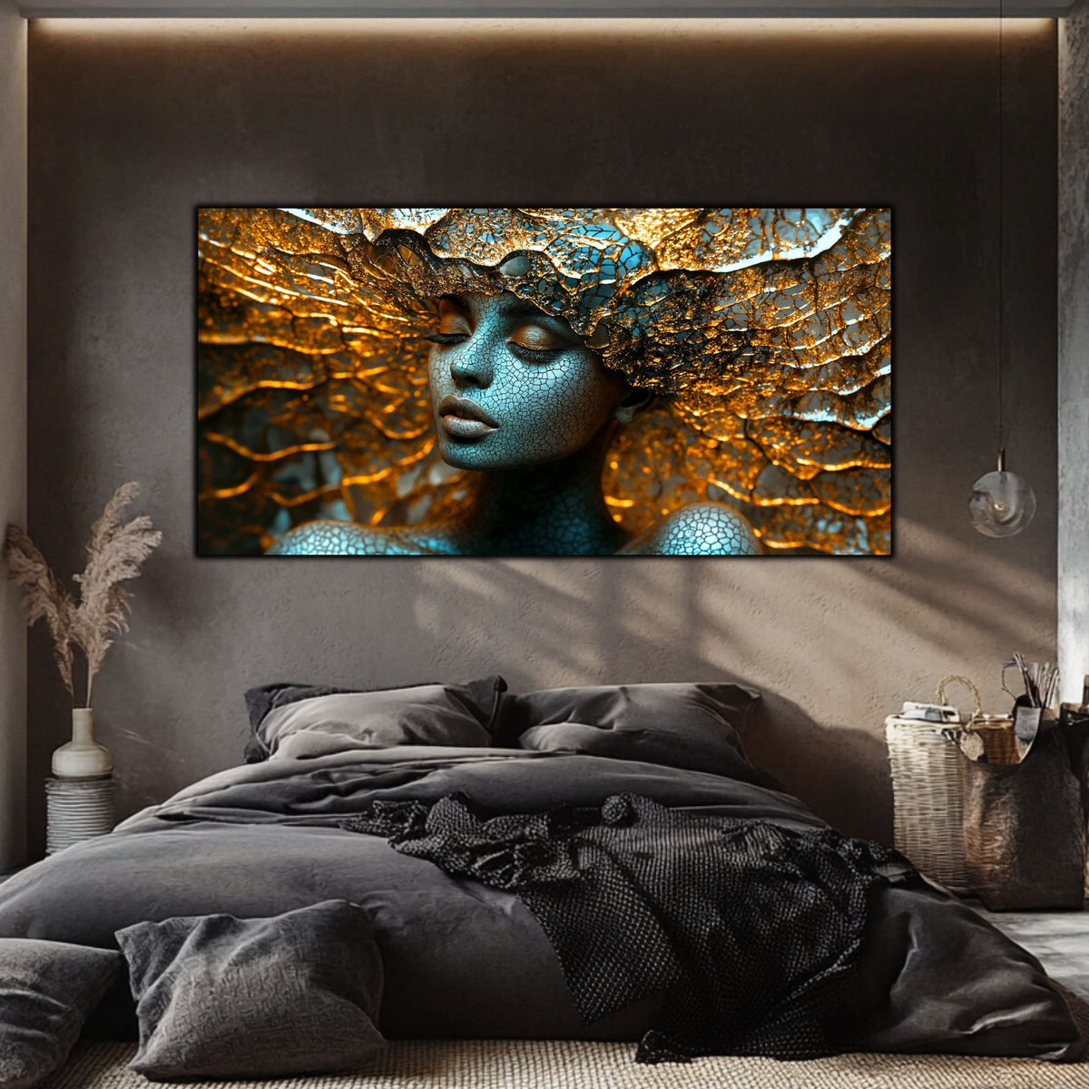 Tablou Decorativ Modern „Mandala Stelară" – Sticlă Securizată