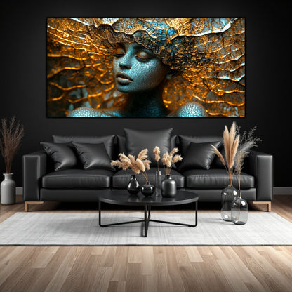 Tablou Decorativ Modern „Mandala Stelară" – Sticlă Securizată