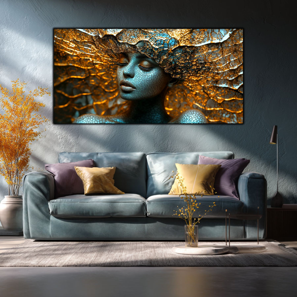 Tablou Decorativ Modern „Mandala Stelară" – Sticlă Securizată