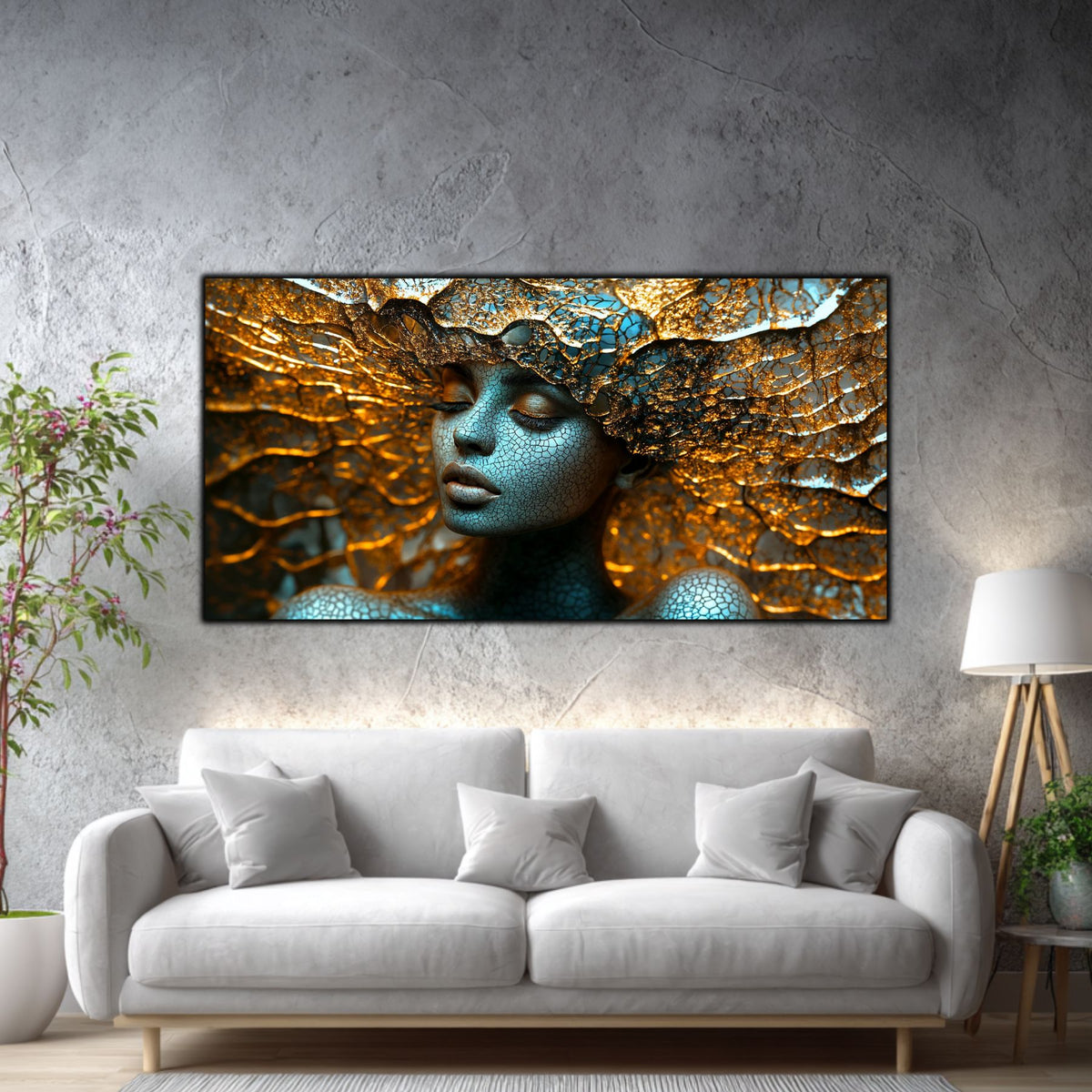 Tablou Decorativ Modern „Mandala Stelară" – Sticlă Securizată