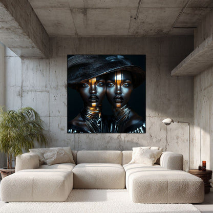 Dark Glow - Tablou Decorativ pt Peretele Livingului Modern - NO14