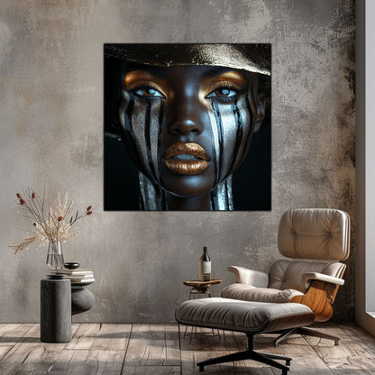 Tablou dormitor zen Inner Tears sticla securizata 4mm - mockup vedere 4