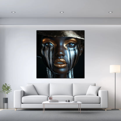 Tablou dormitor zen Inner Tears sticla securizata 4mm - mockup vedere 5