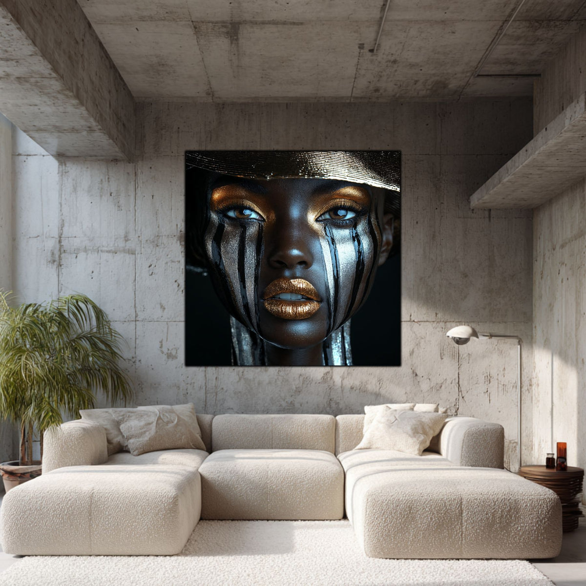 Tablou dormitor zen Inner Tears sticla securizata 4mm - mockup vedere 6