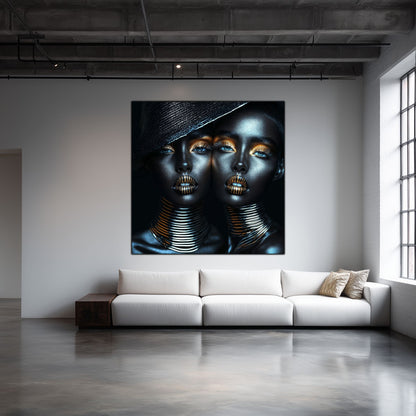 Dark Glow - Tablou Decorativ pt Peretele Livingului Modern - NO12