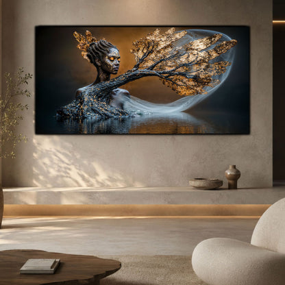 Tablou pentru sufragerie modernă Ethereal Dream, ideal într-un decor minimalist cu accente naturale și design contemporan
