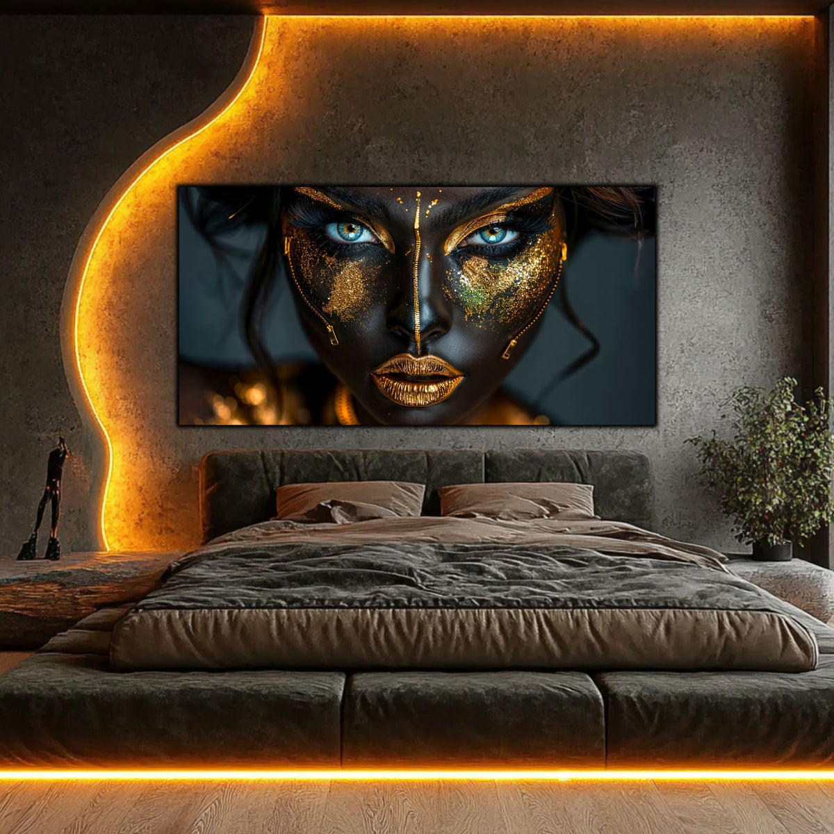 Tablou Living de Lux „Trezirea" – Sticlă Securizată