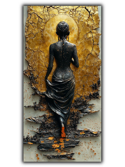 tablou living pe sticlă Sfărâmare – artwork original