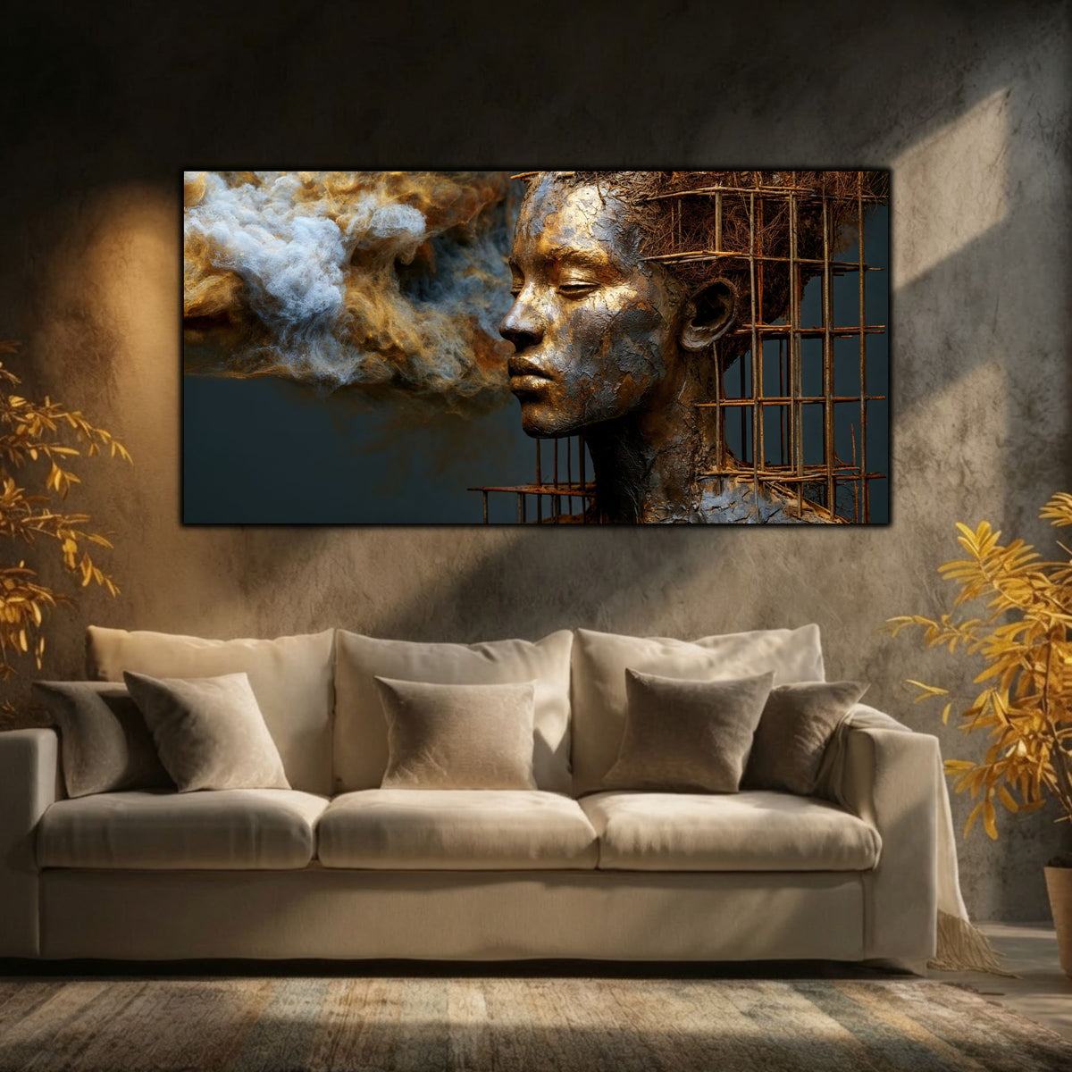 Tablou living Suflul Dinainte – de mari dimensiuni – colecția Still Becoming
