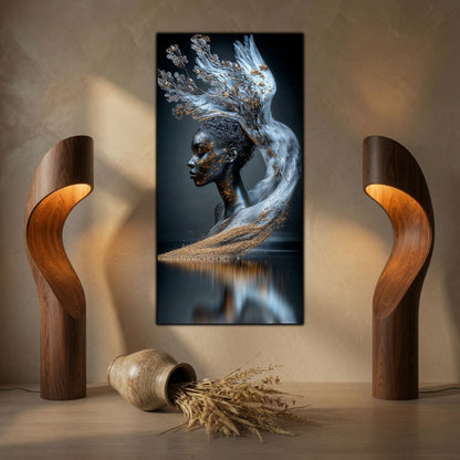 Tablou abstract pentru decor de sufragerie zen Ethereal Bloom, o lucrare care inspiră liniște și transformare personală