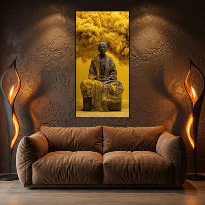 tablou-sticla-dormitor-meditatie-profunda