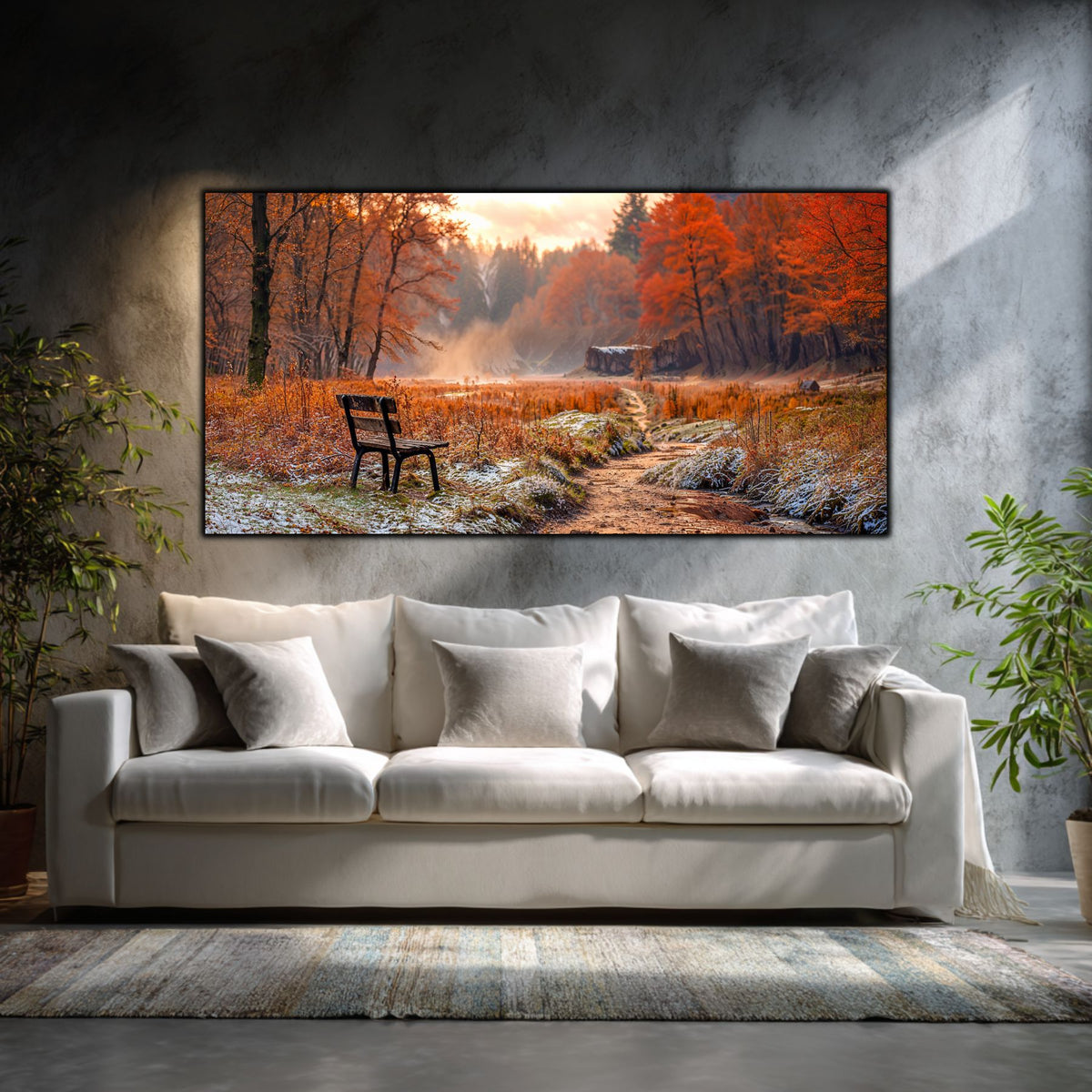 Tablou pe Sticlă Amurg în Alfabetul Toamnei | Ediție Unicat | Art-Zen Premium