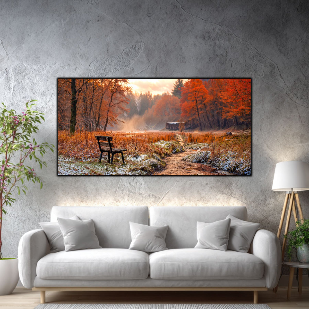 Tablou pe Sticlă Amurg în Alfabetul Toamnei | Ediție Unicat | Art-Zen Premium