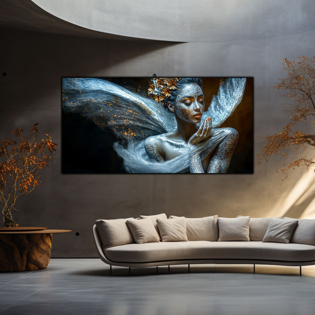 Beyond Meditation - Tablouri moderne pe sticla securizata pentru living contemporan NO07
