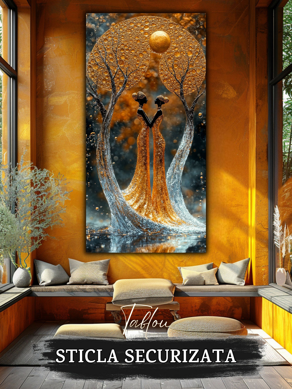 Tablou Sticla Securizata - Twisted Dream - 47