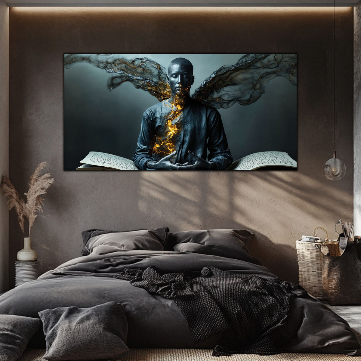 Tablou pentru living – Ashen Presence | Sacred Stillness
