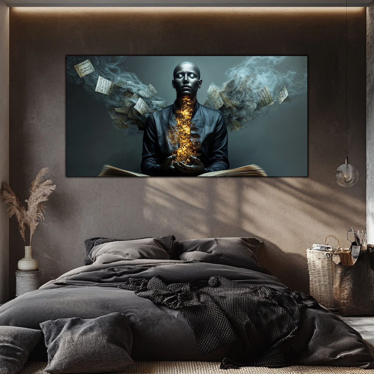 Tablou pentru living – Pages of Silence | Sacred Stillness