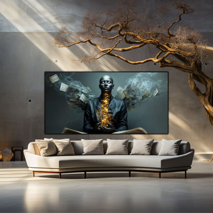 Tablou pentru living – Pages of Silence | Sacred Stillness