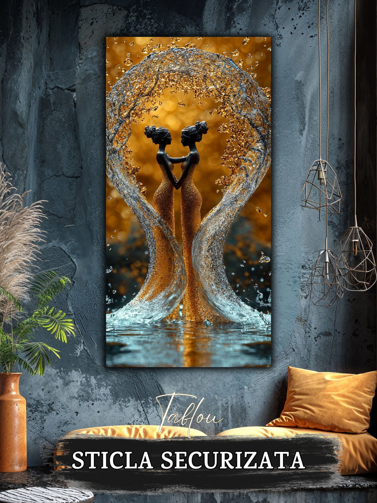 Tablou Sticla Securizata - Twisted Dream - 46