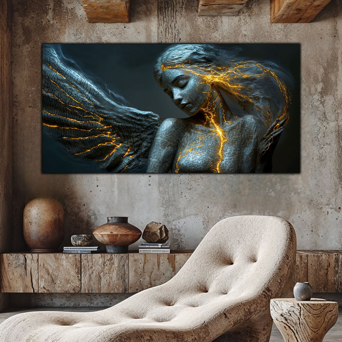 Beyond Meditation - Tablouri moderne pe sticla securizata pentru living contemporan NO17