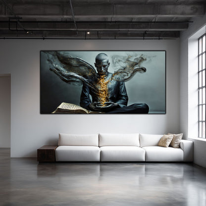 Tablou pentru living – The Gold That Remains | Sacred Stillness