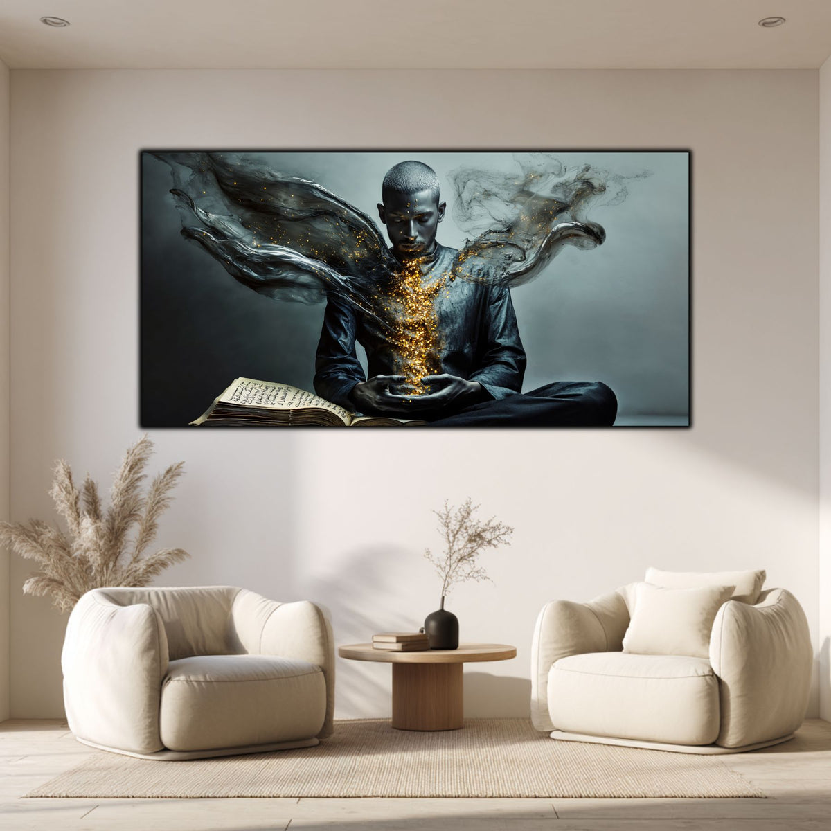 Tablou pentru living – The Gold That Remains | Sacred Stillness