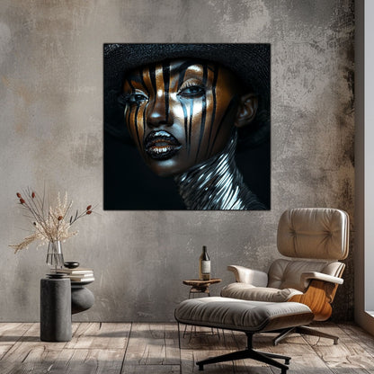 Dark Glow - Tablou Decorativ pt Peretele Livingului Modern - NO09