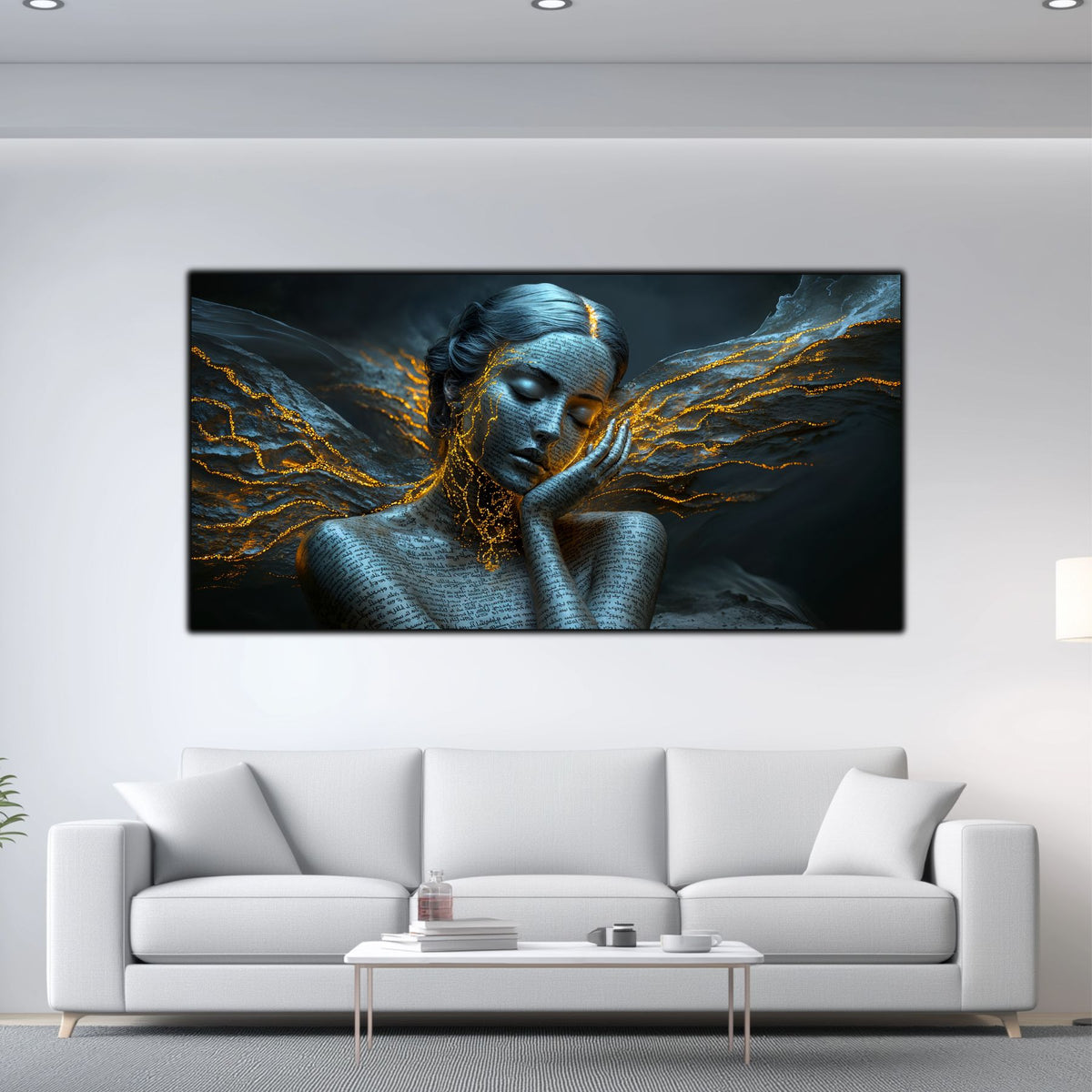 Beyond Meditation - Tablouri moderne pe sticla securizata pentru living contemporan NO50