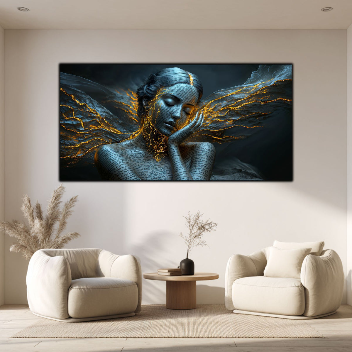 Beyond Meditation - Tablouri moderne pe sticla securizata pentru living contemporan NO50