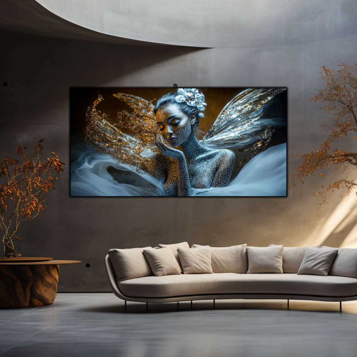 Beyond Meditation - Tablouri moderne pe sticla securizata pentru living contemporan NO35
