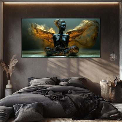 Tablou pentru living – Prayer in Bronze | Sacred Stillness