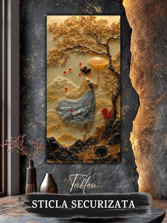 Tablou pentru sufragerie – Golden Scar | Fragments of Becoming