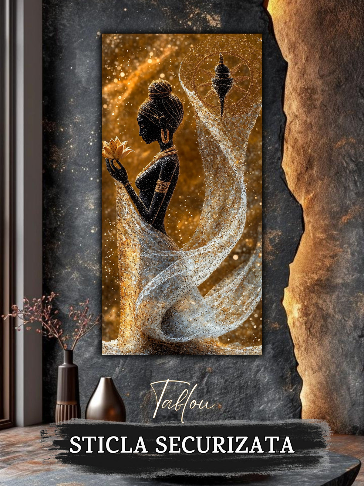 Tablou Sticla Securizata - Twisted Dream - 45
