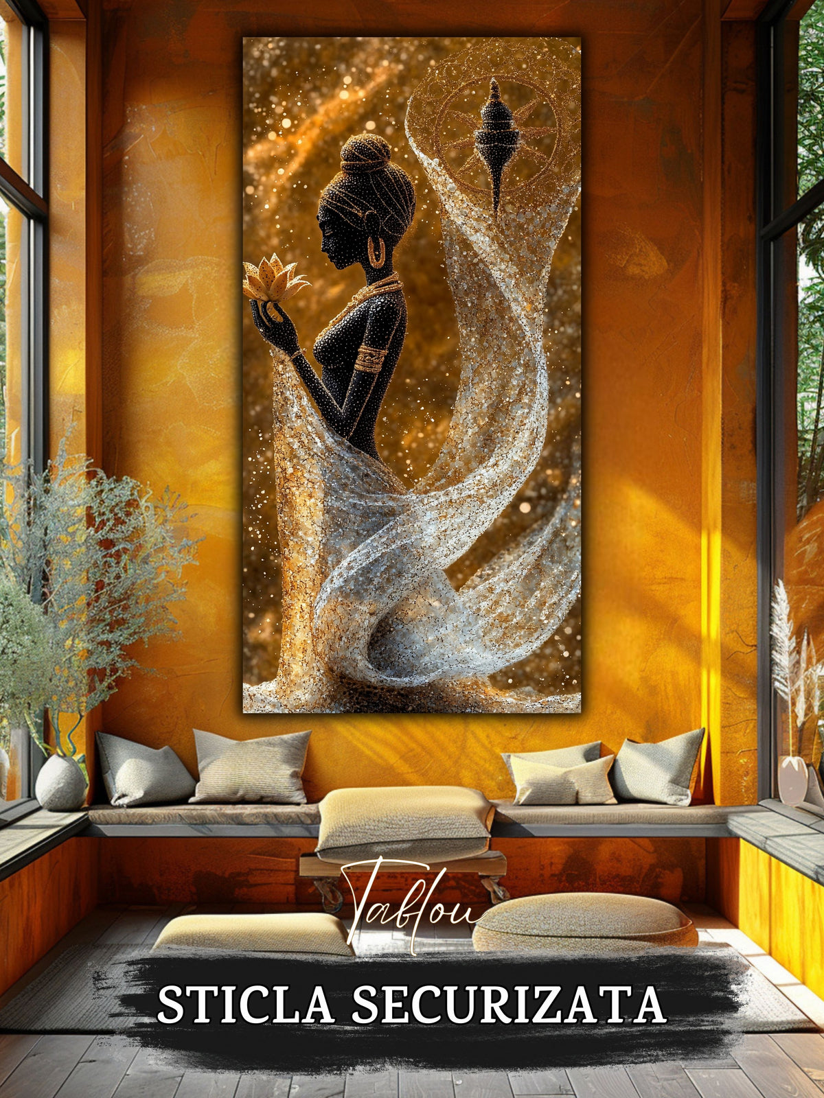 Tablou Sticla Securizata - Twisted Dream - 45
