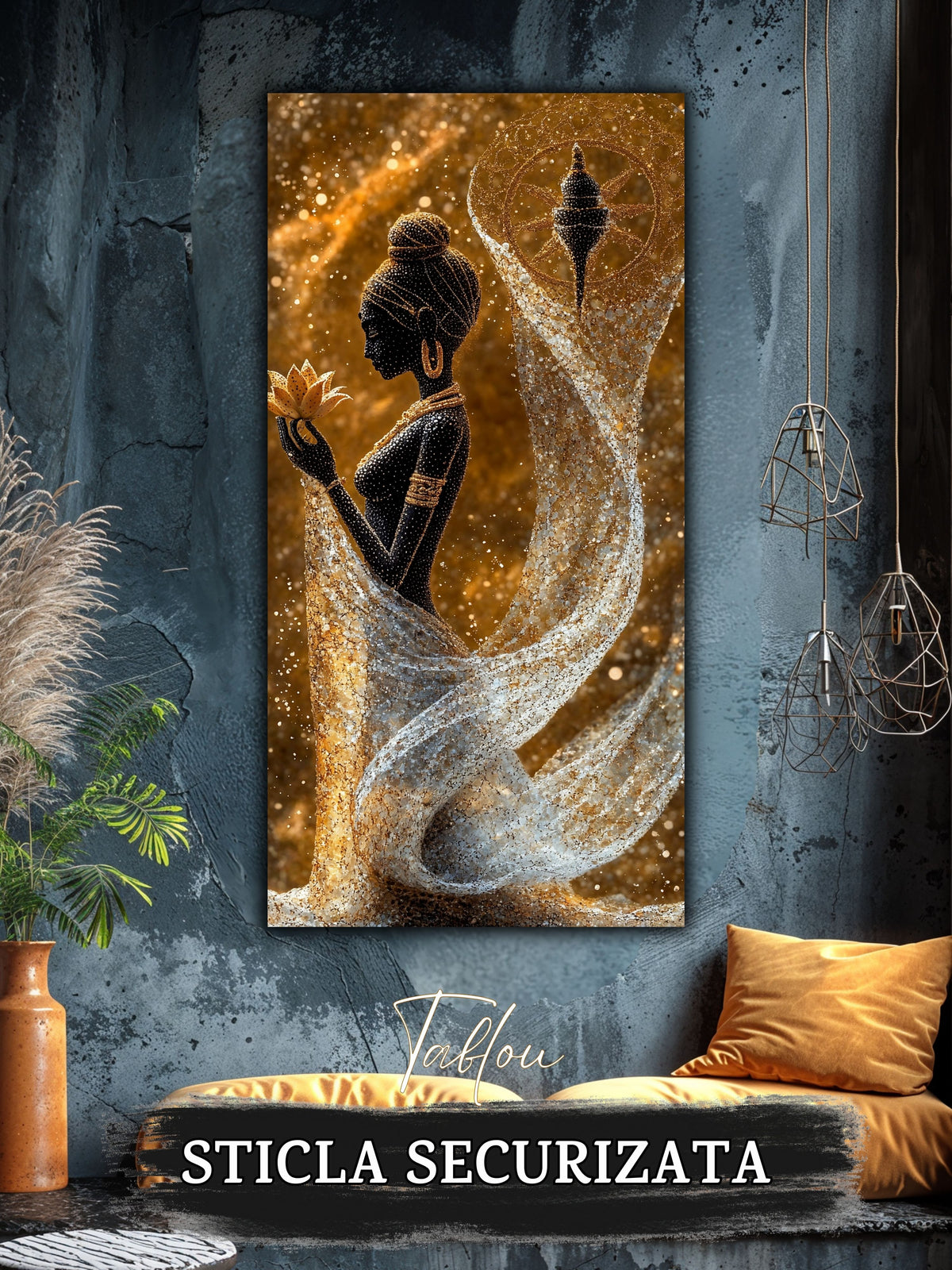 Tablou Sticla Securizata - Twisted Dream - 45