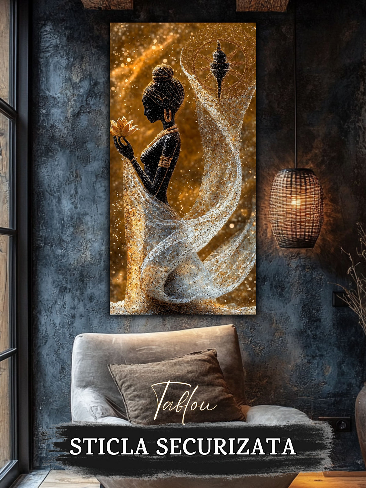 Tablou Sticla Securizata - Twisted Dream - 45