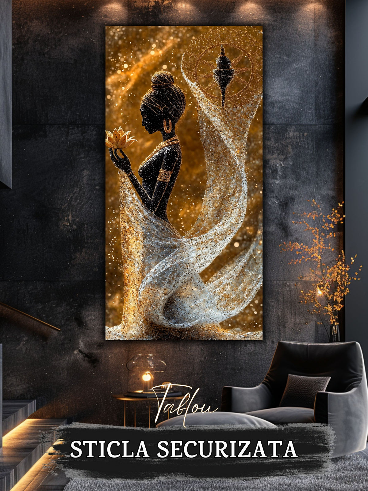 Tablou Sticla Securizata - Twisted Dream - 45
