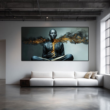 Tablou pentru living – The Silent Script | Sacred Stillness