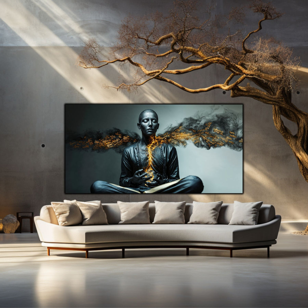 Tablou pentru living – The Silent Script | Sacred Stillness