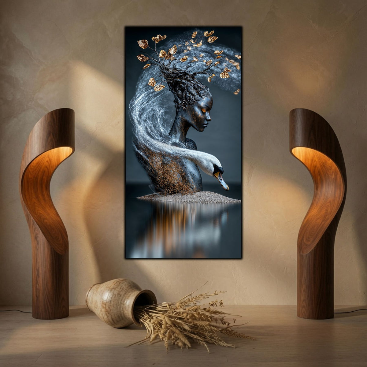 Tablou abstract pentru decor de sufragerie zen Ethereal Memory, o lucrare care inspiră liniște și reflecție interioară