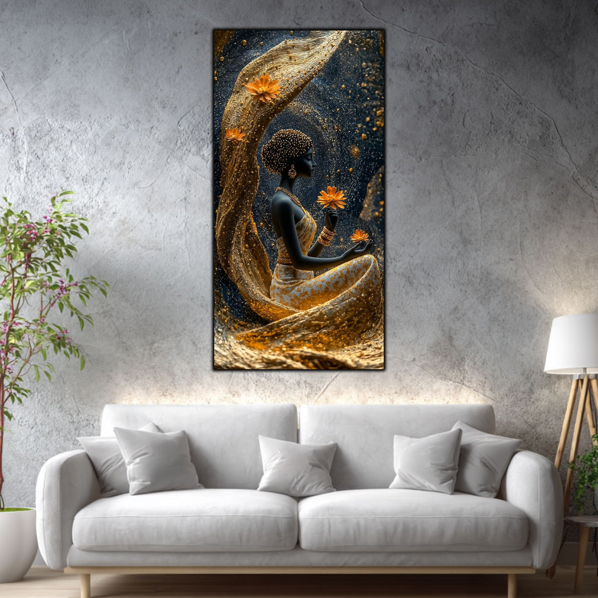 tablou-vertical-living-luminous-tide-mockup-3.jpg	Tablou vertical Luminous Tide pe sticlă securizată, în living luminos, cu canapea albă și perete mineral									